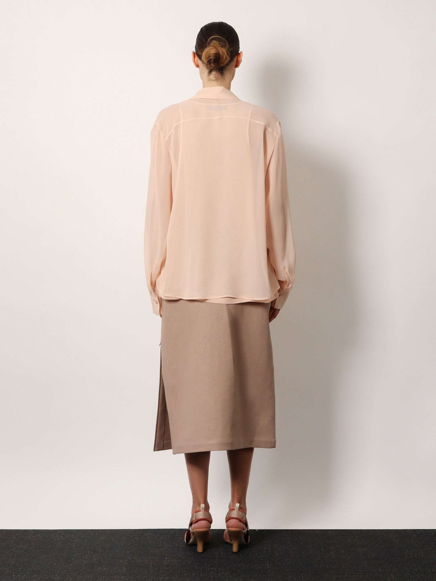 Fendi Georgette Top With Rhinestones And Sequins Embroidery - 3