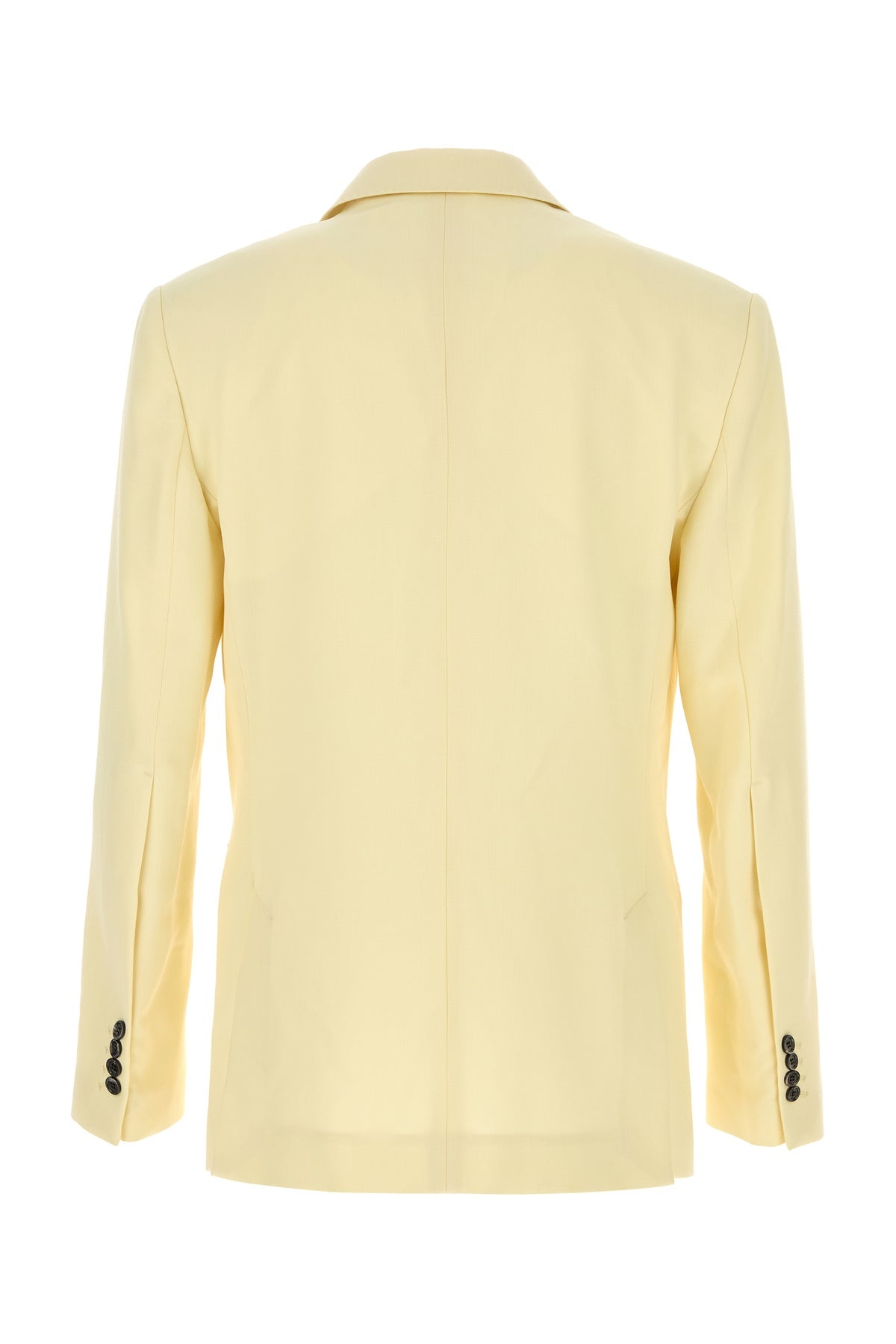 Pastel yellow wool blazer - 2