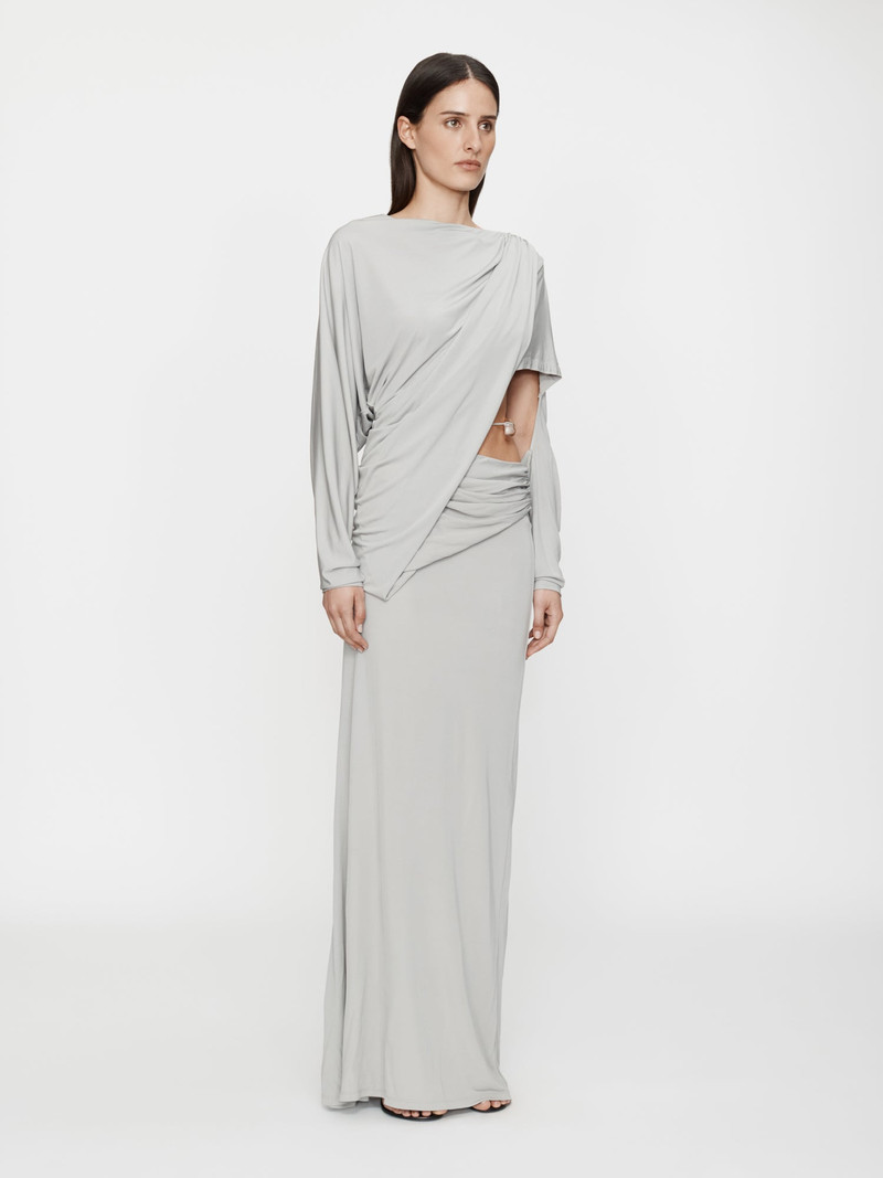 CHRISTOPHER ESBER Encased Nature Resin Draped Jersey Dress outlook