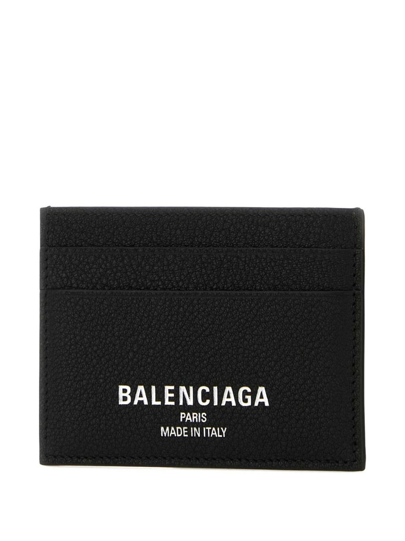logo-print leather card holder 3