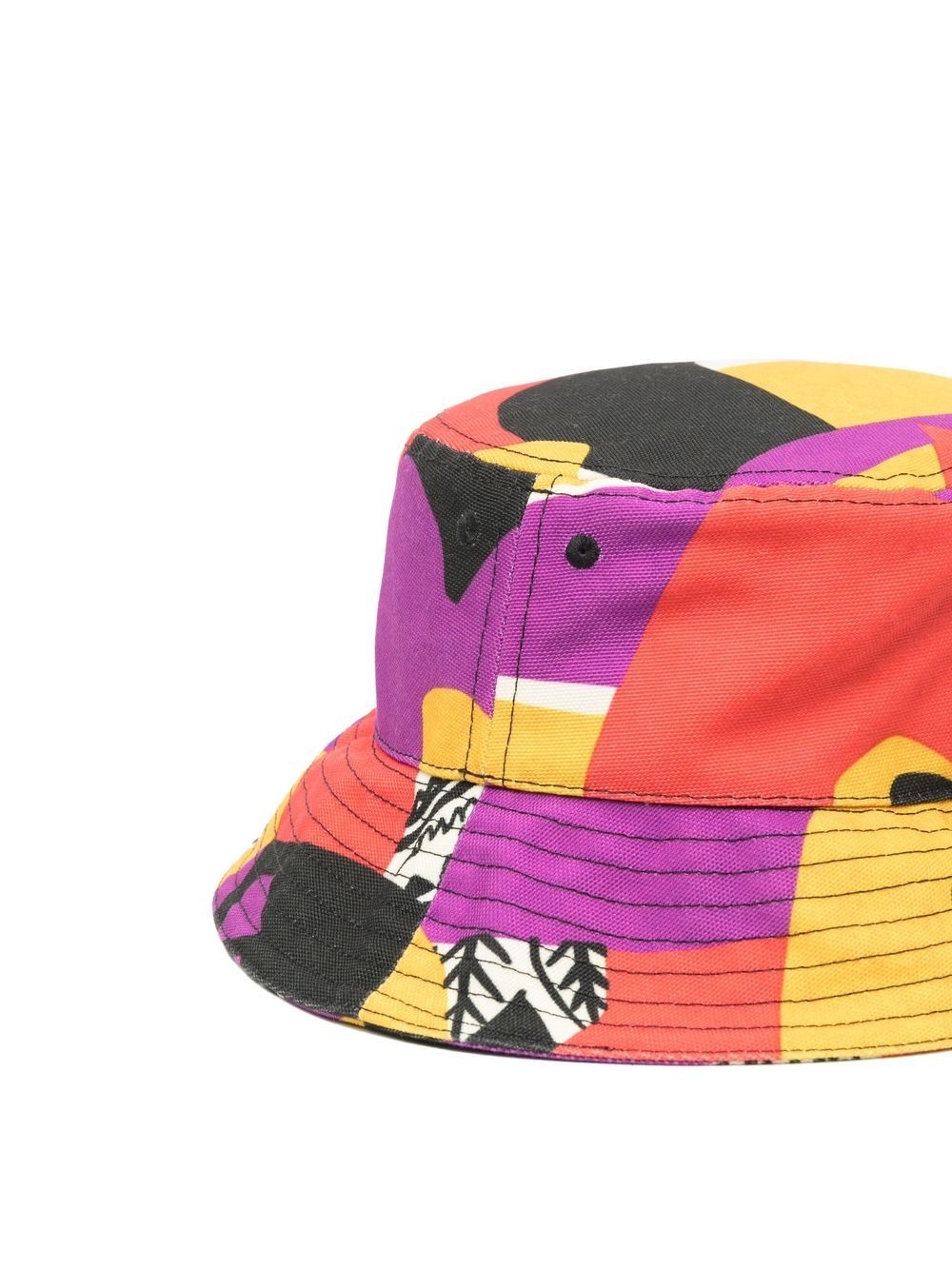 graphic print bucket hat - 2