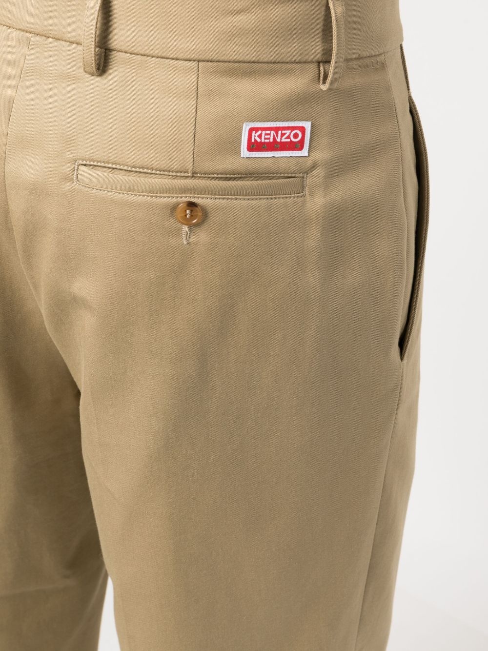 straight-leg cotton trousers - 5