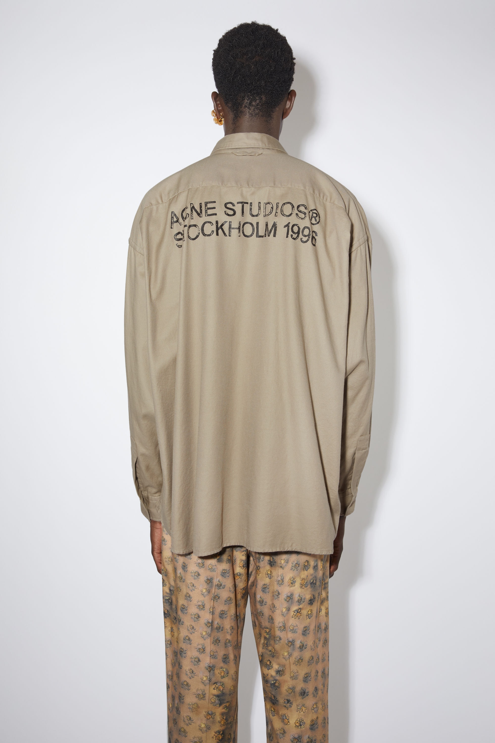 Button-up shirt - Sand beige - 3
