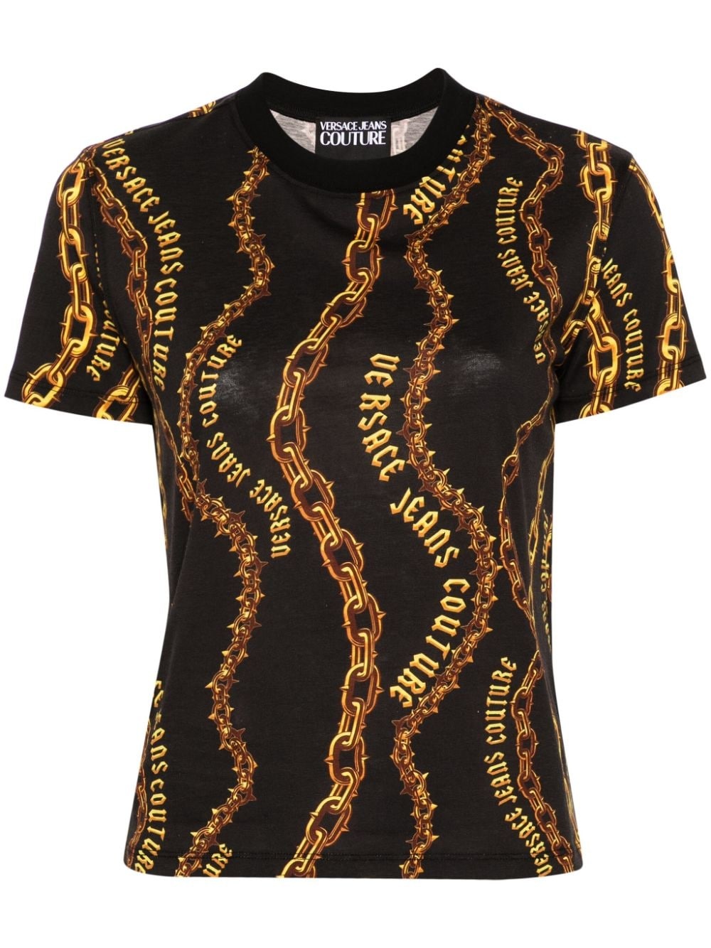 Chain Couture cotton T-shirt - 1