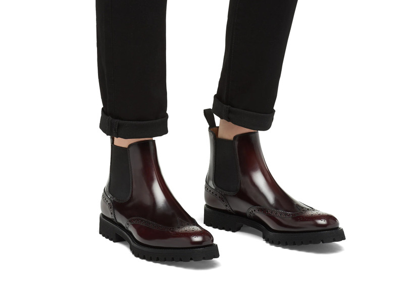 Charlize
Polished Binder Chelsea Boot Brogue Burgundy 5