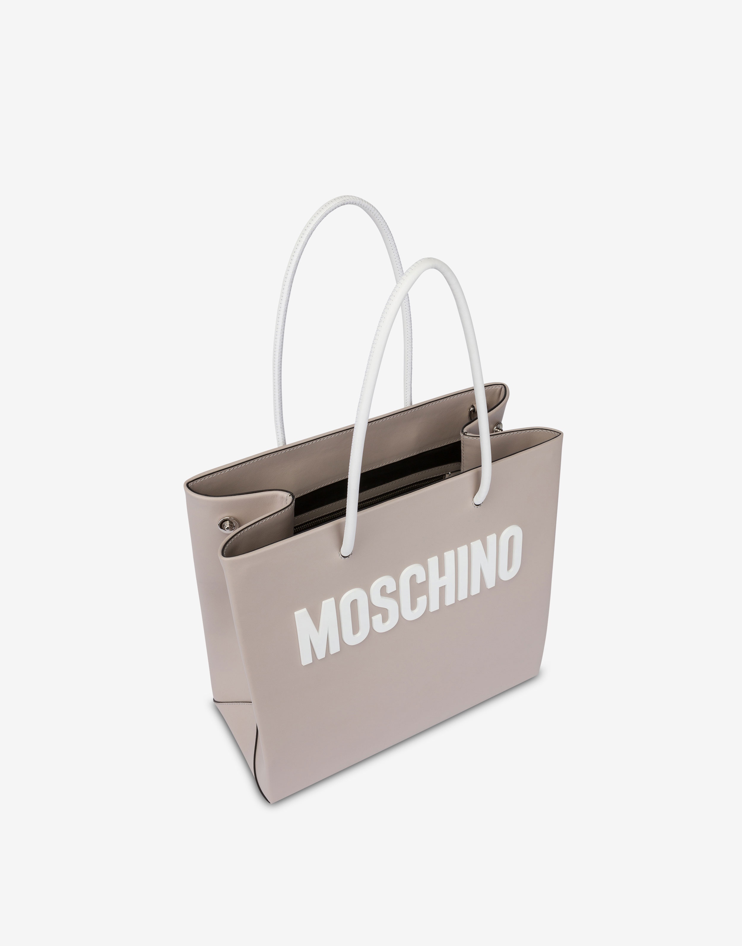 LETTERING LOGO CALFSKIN SHOPPER - 3