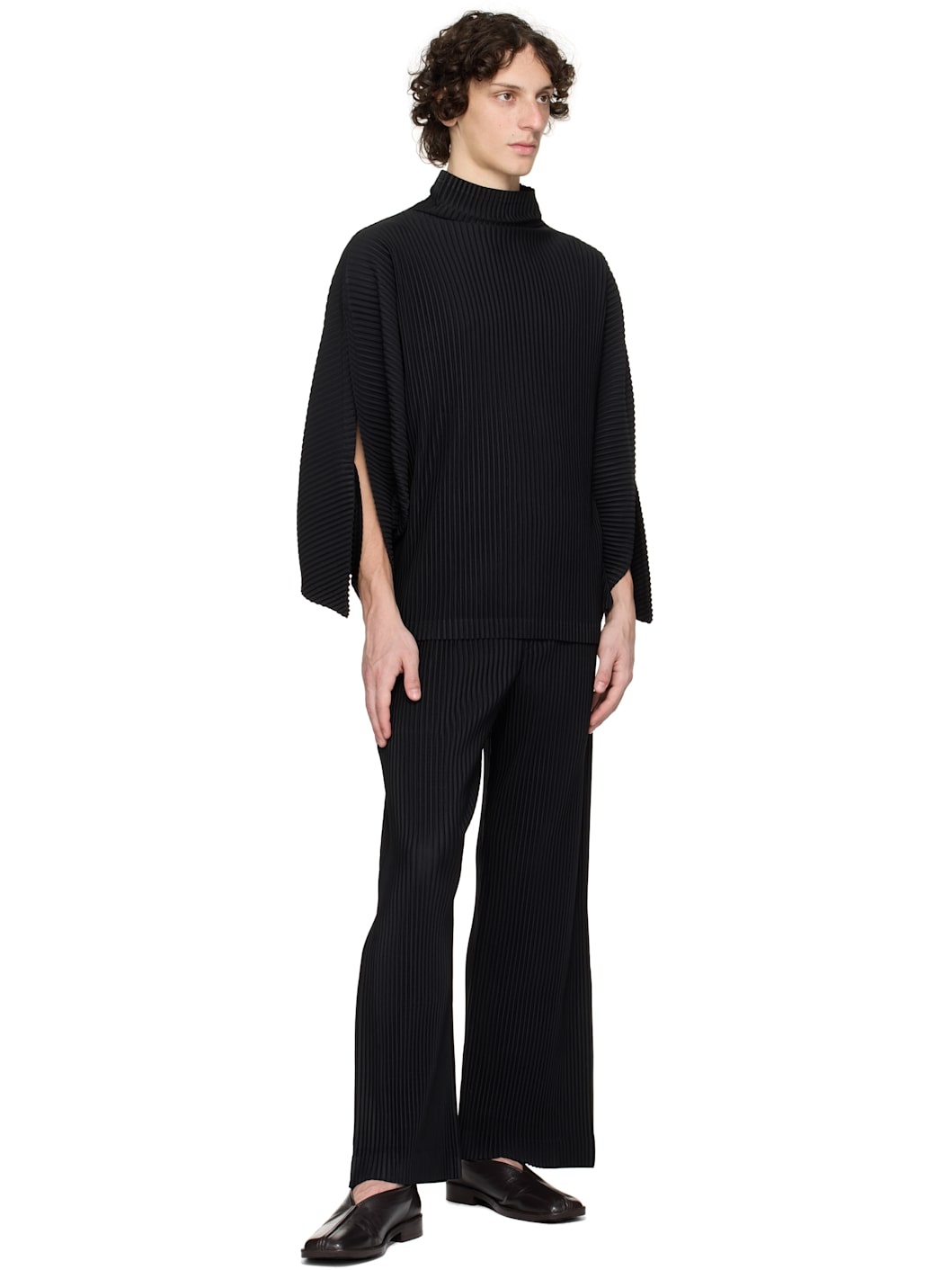 Black Kinetic Sculpture Turtleneck - 5