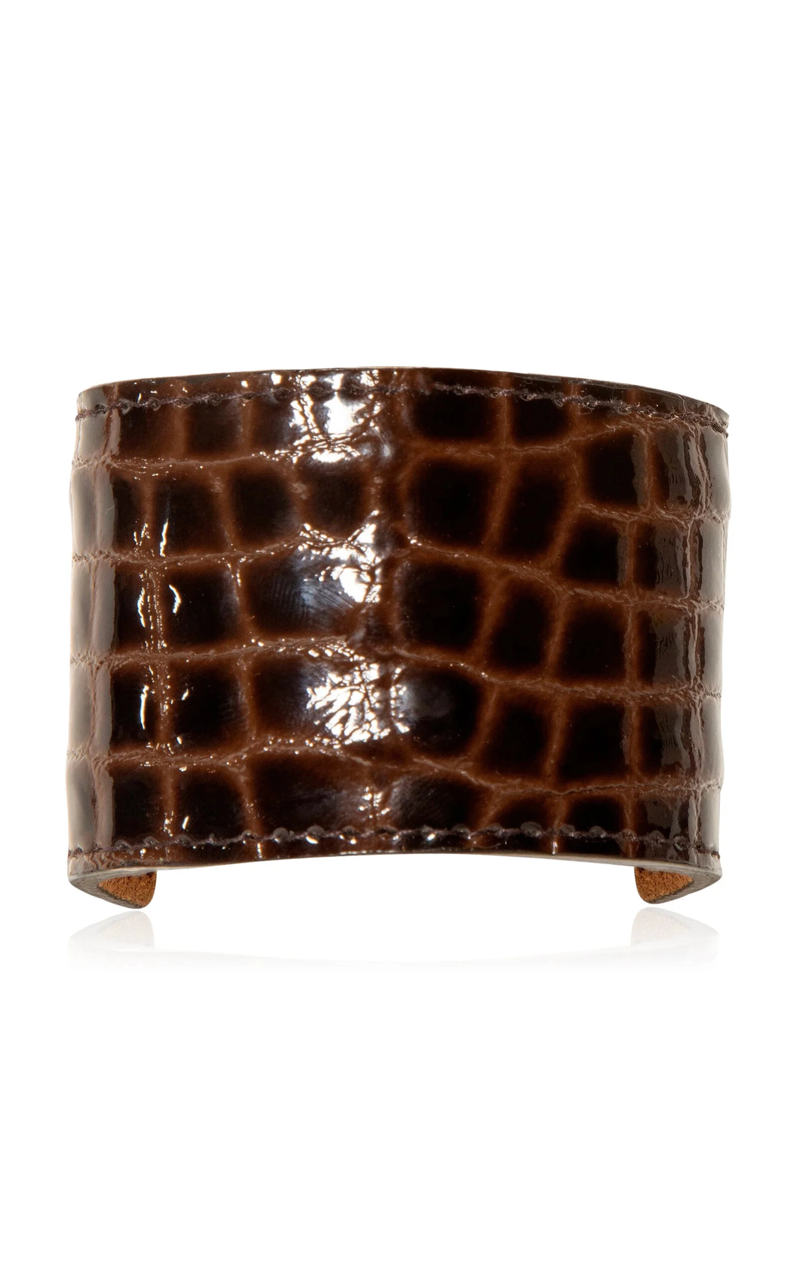 Embossed Leather Ponywrap brown - 1