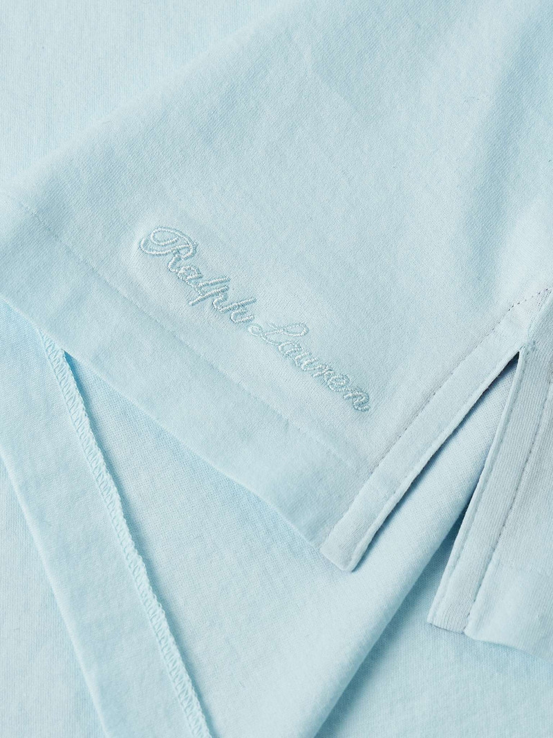 Logo-Embroidered Cotton-Lisle T-Shirt 5
