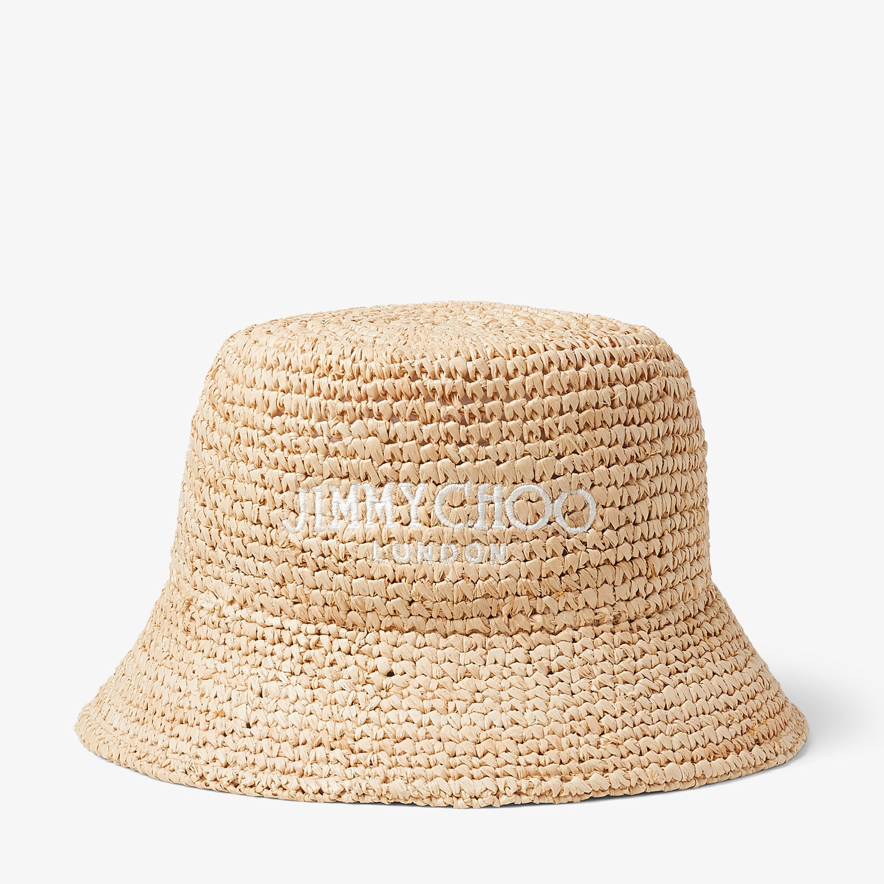 Atena
Natural Raffia Embroidered Bucket Hat - 1