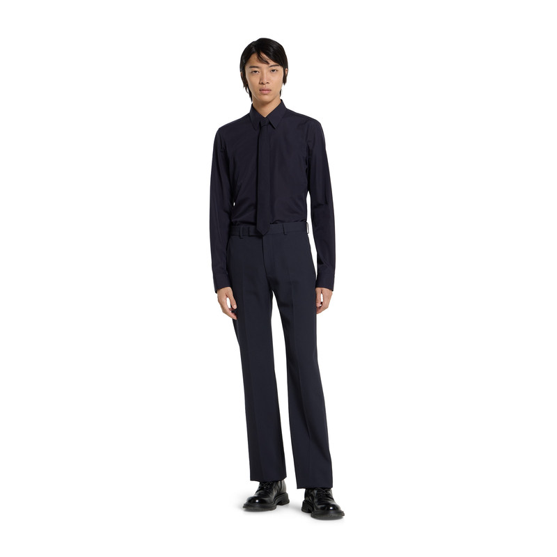 Piece dyed poplin shirt with embroidery 3