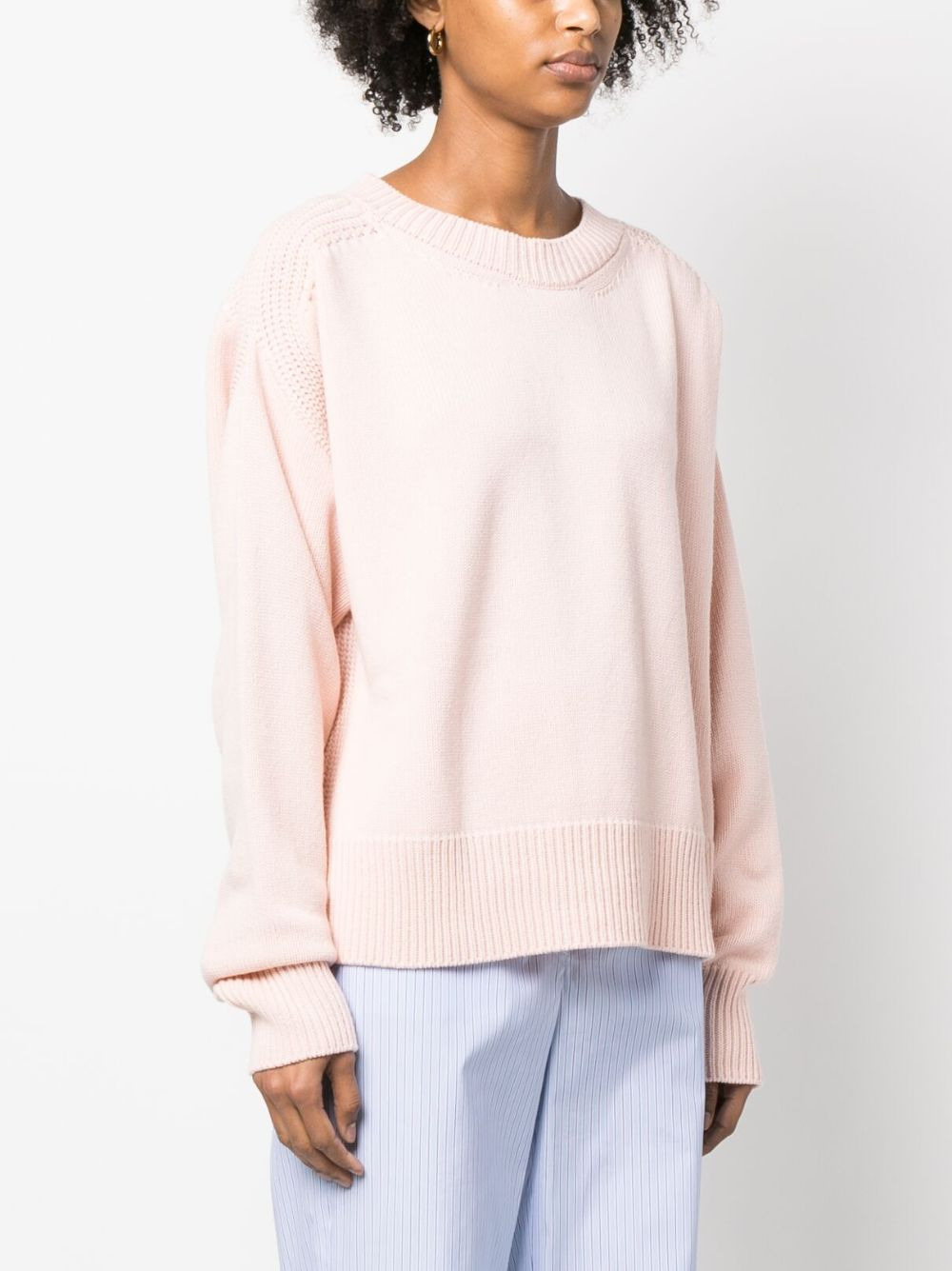 cut-out detail cashmere jumper - 3