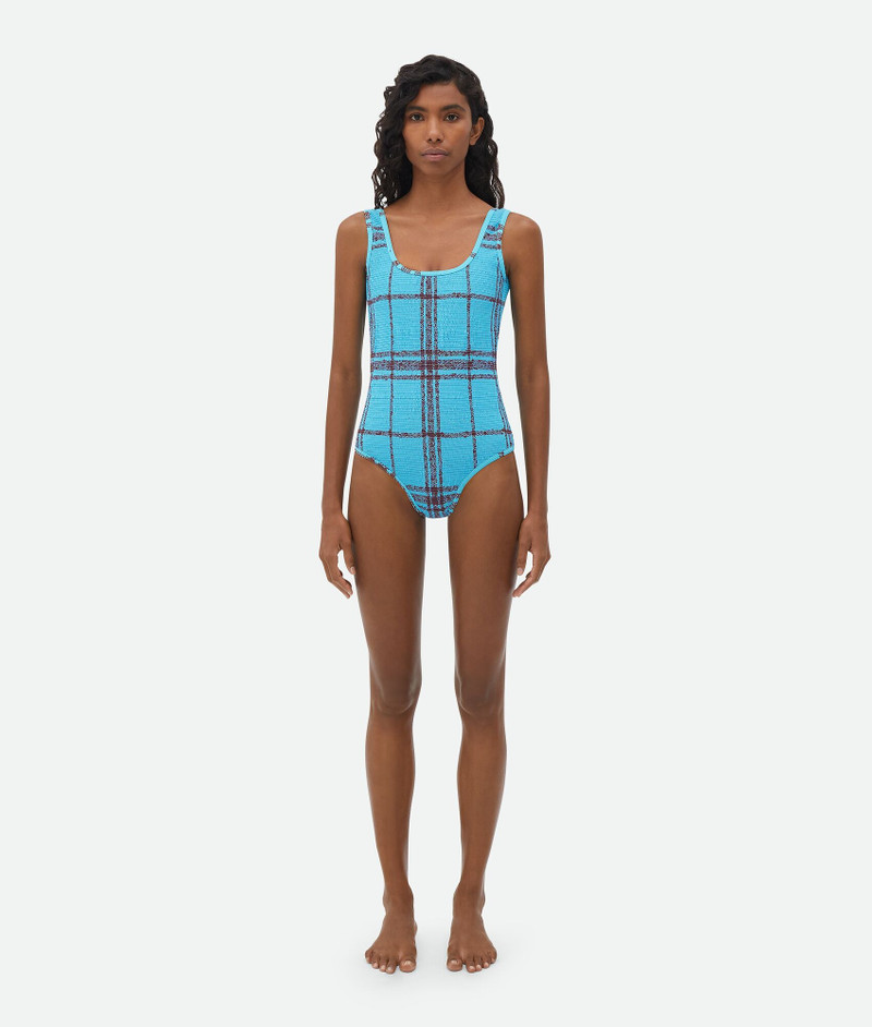 Smocked Nylon Swimsuit 1