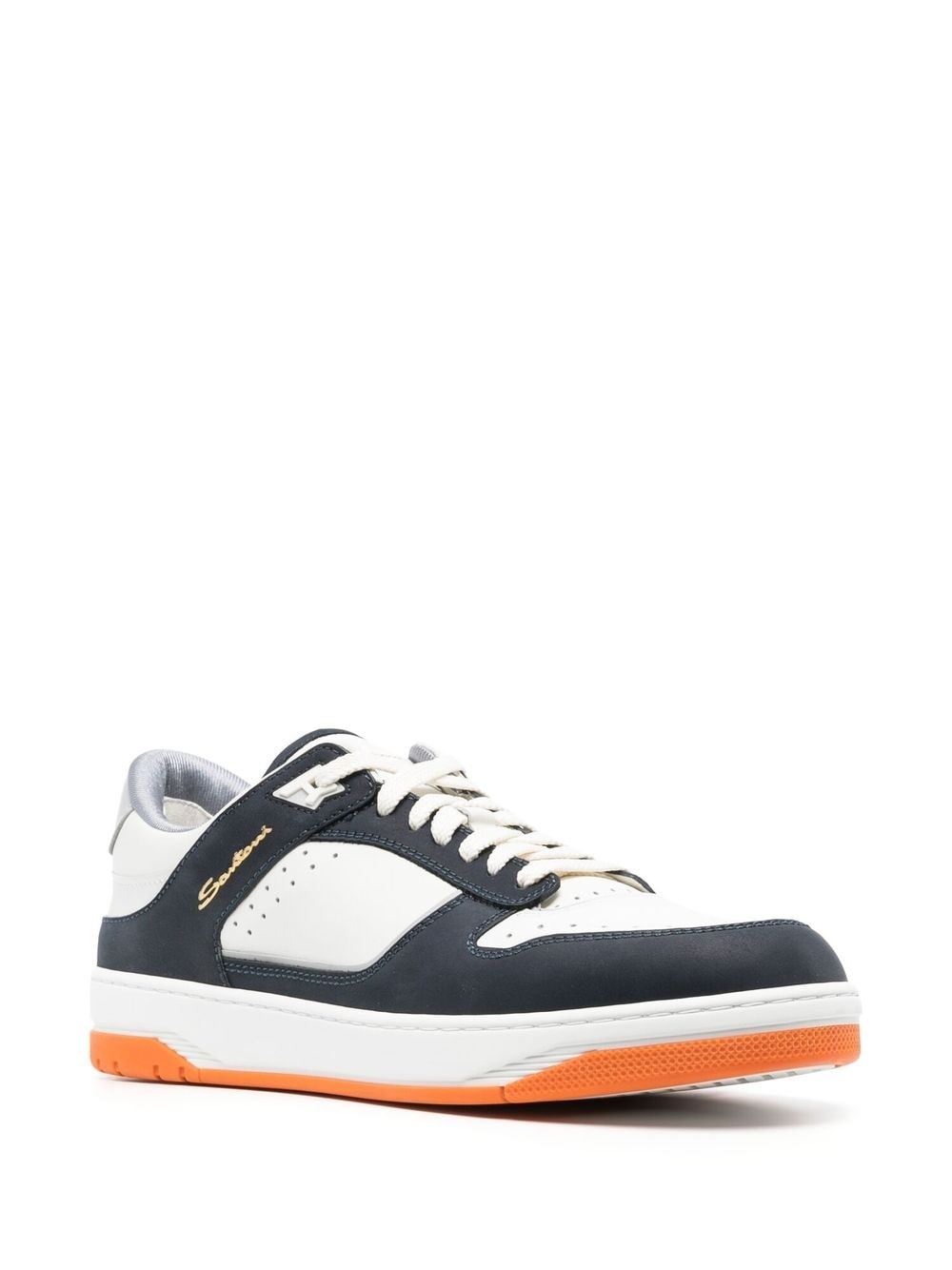 Goran panelled leather sneakers - 2