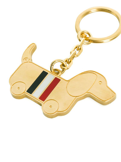 Thom Browne Hector Icon brass keyring outlook