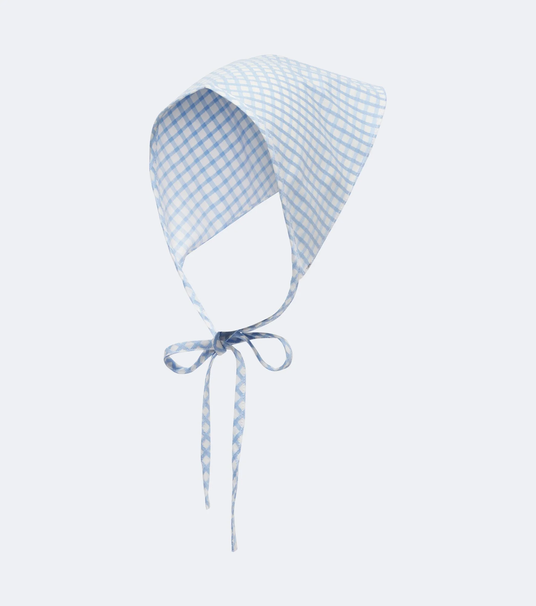 Lila checked cotton head scarf - 1