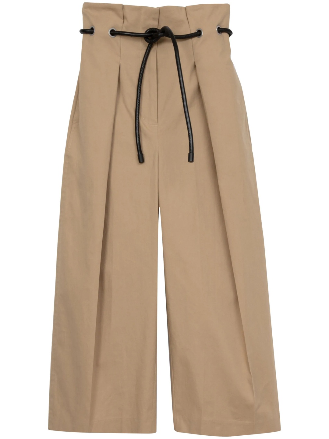 Cropped Wide Leg Origami Trouser - 1