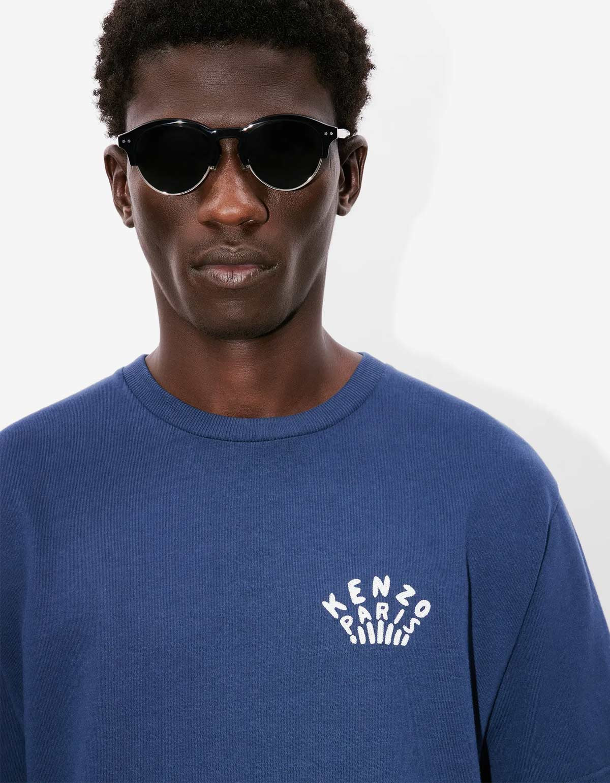 Kenzo Dragonfly Blue Embroidered T-Shirt - 6