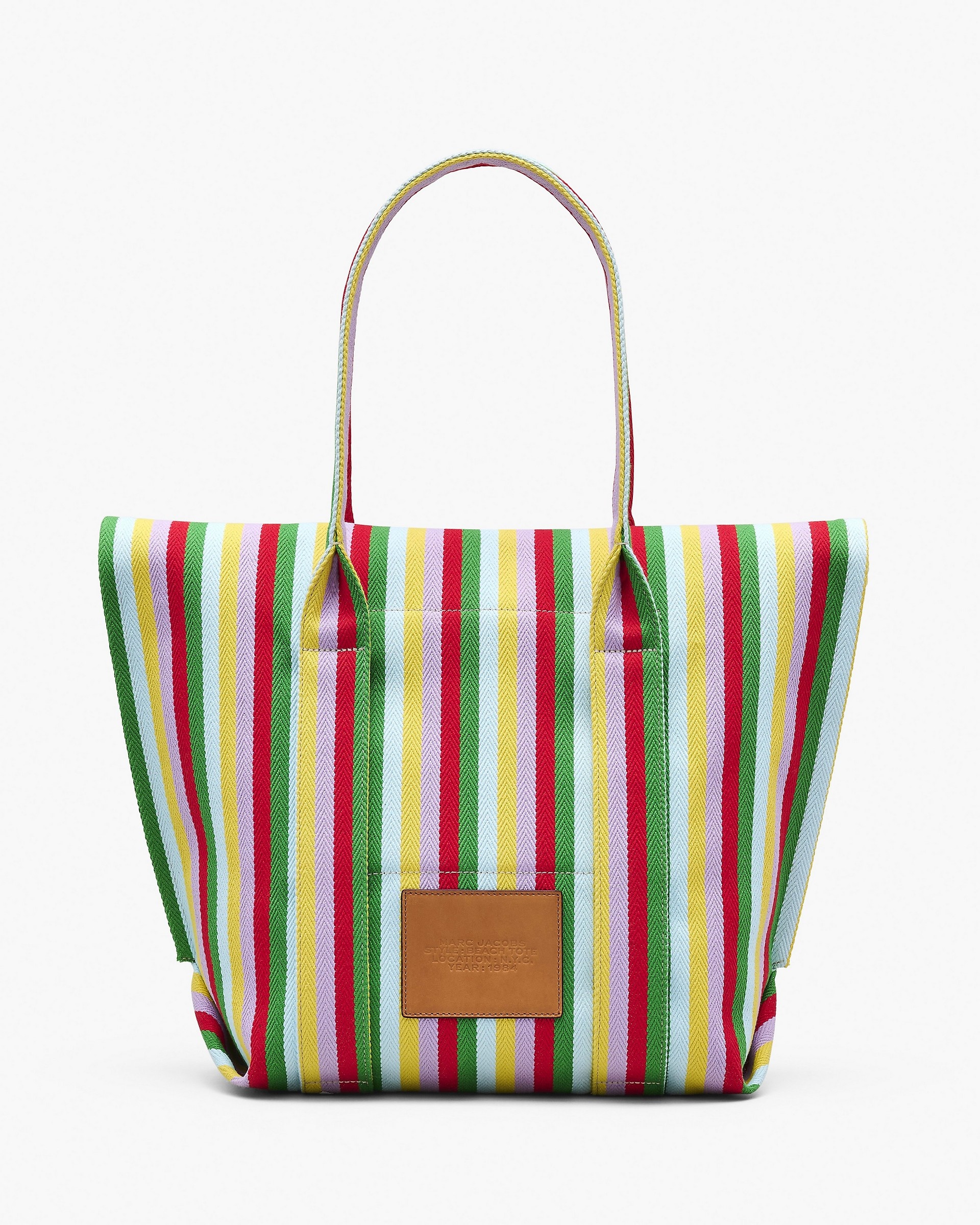 THE STRIPED JACQUARD BEACH TOTE BAG - 4