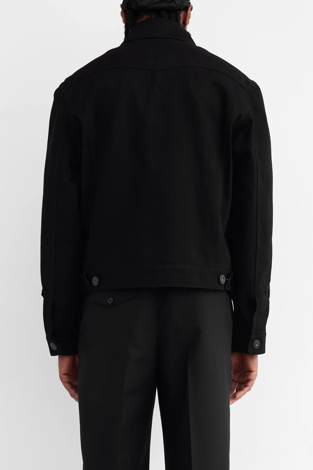 McQueen Military Denim Jacket Black - 7