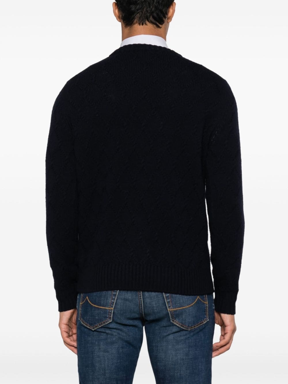 crew-neck merino wool jumper - 4