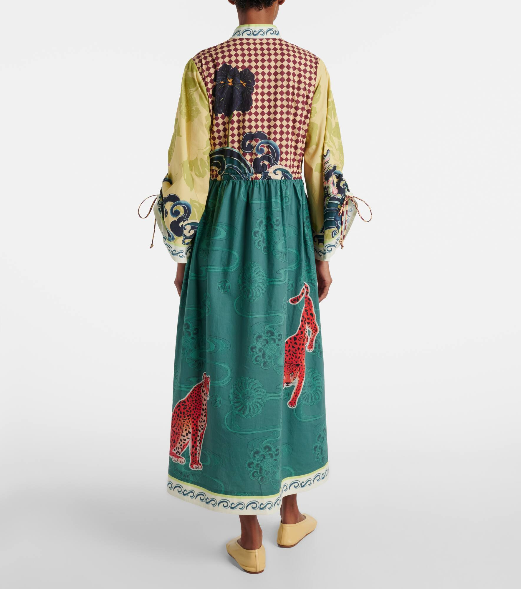 Rochester printed cotton shirt dress - 3