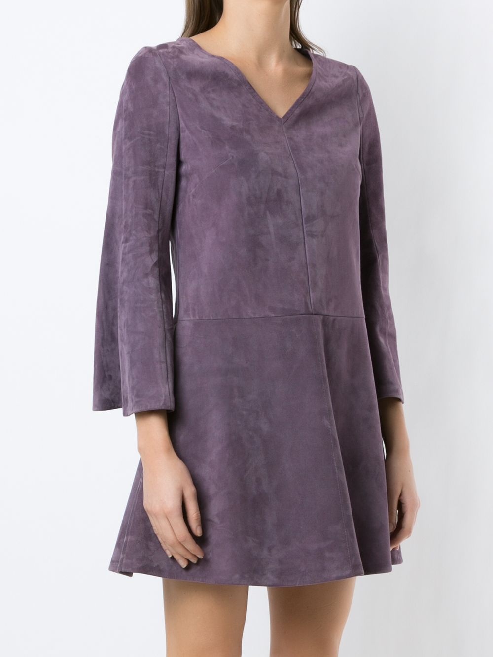 panelled flared dress - 3
