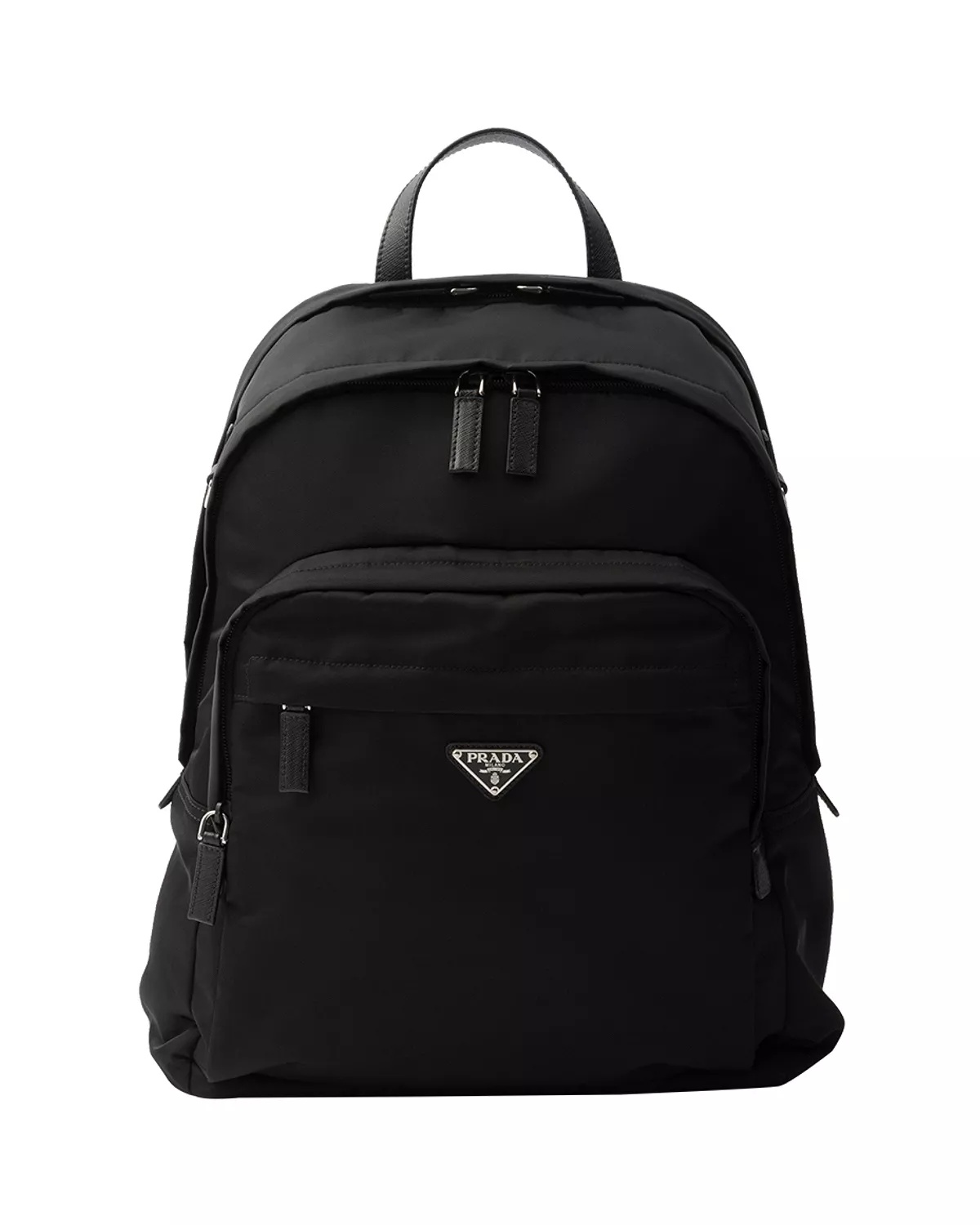 Re-Nylon and Saffiano Leather Backpack - 1