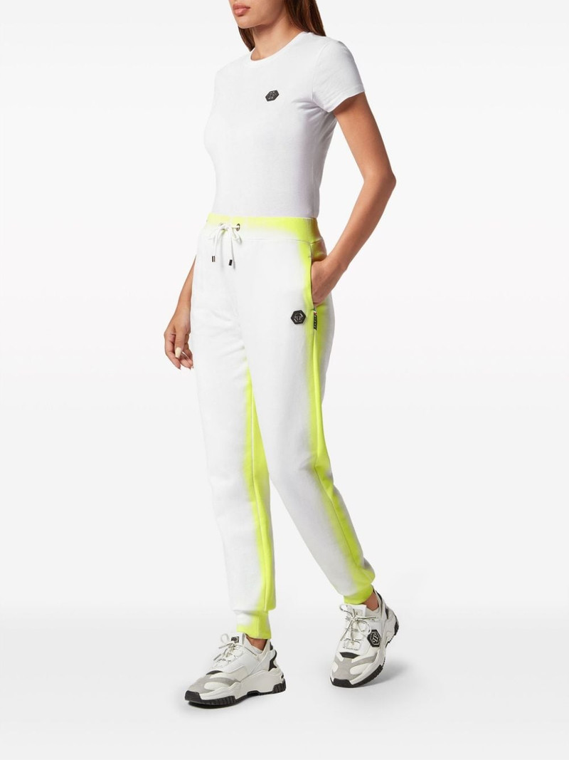 PHILIPP PLEIN Fluo cotton track pants outlook