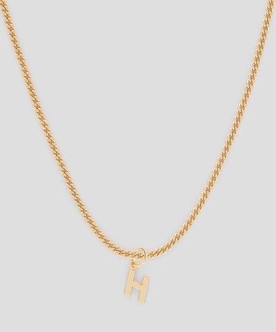 MSGM Brass letter H charm outlook