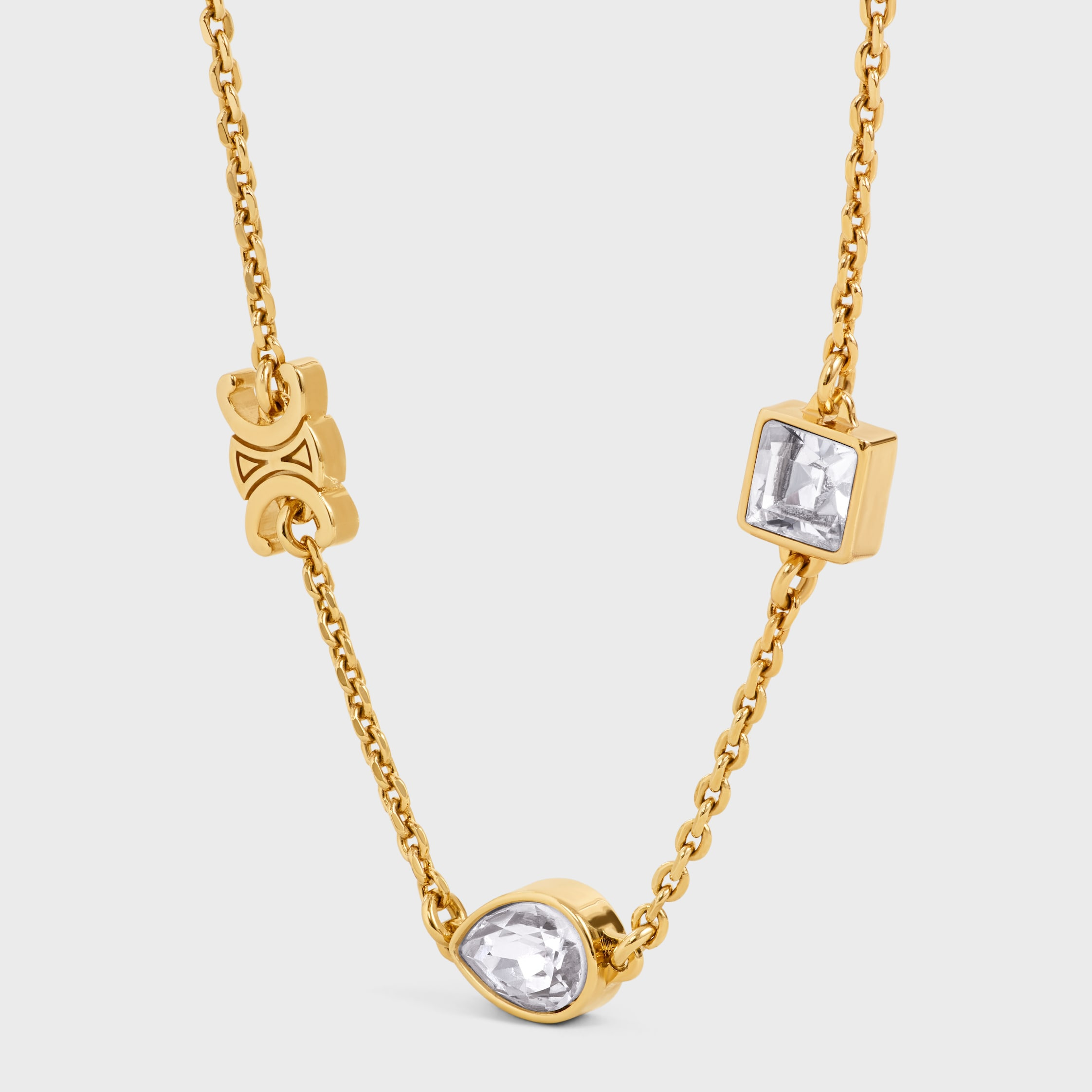 Triomphe Twinkle Bracelet in Strass and Brass with Gold Finish - 3