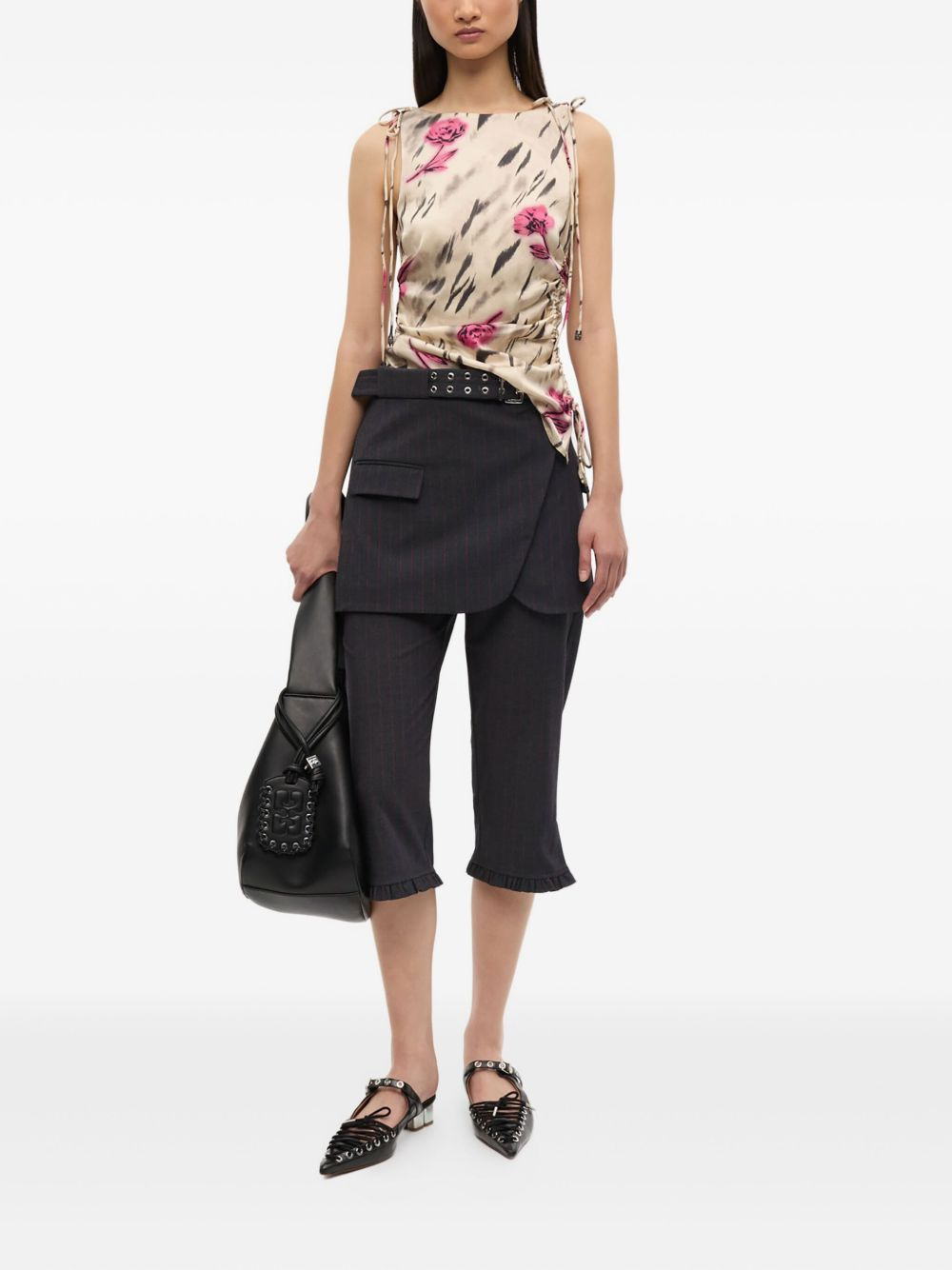 floral-print blouse - 2
