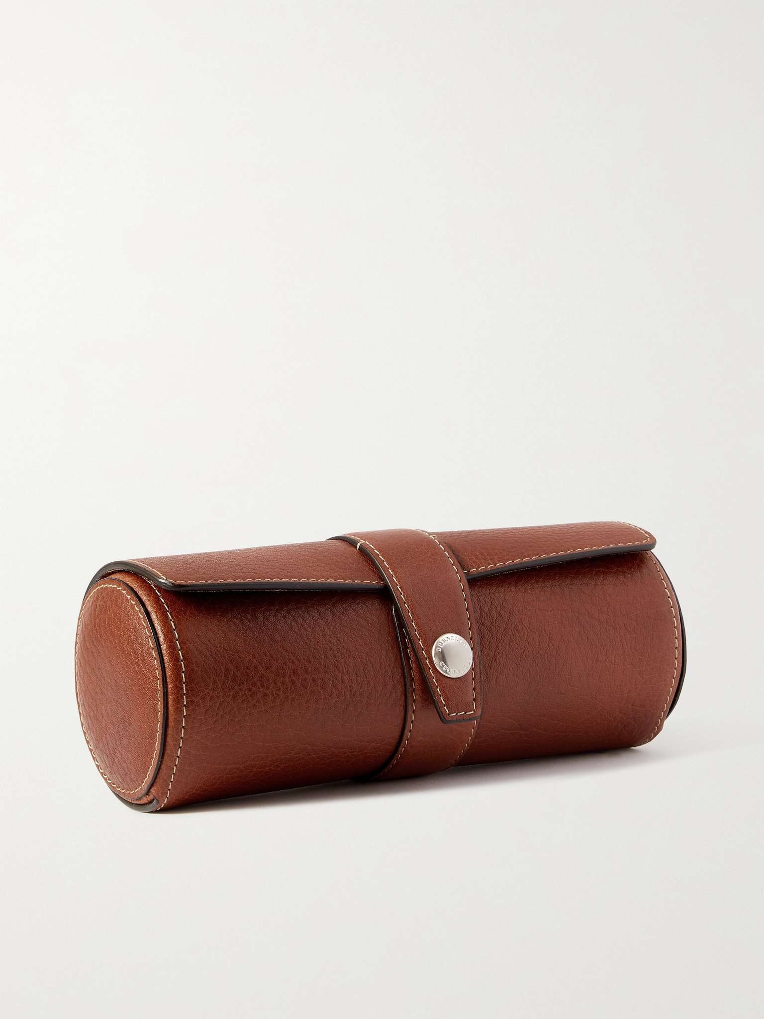 Full-Grain Leather Watch Roll - 1