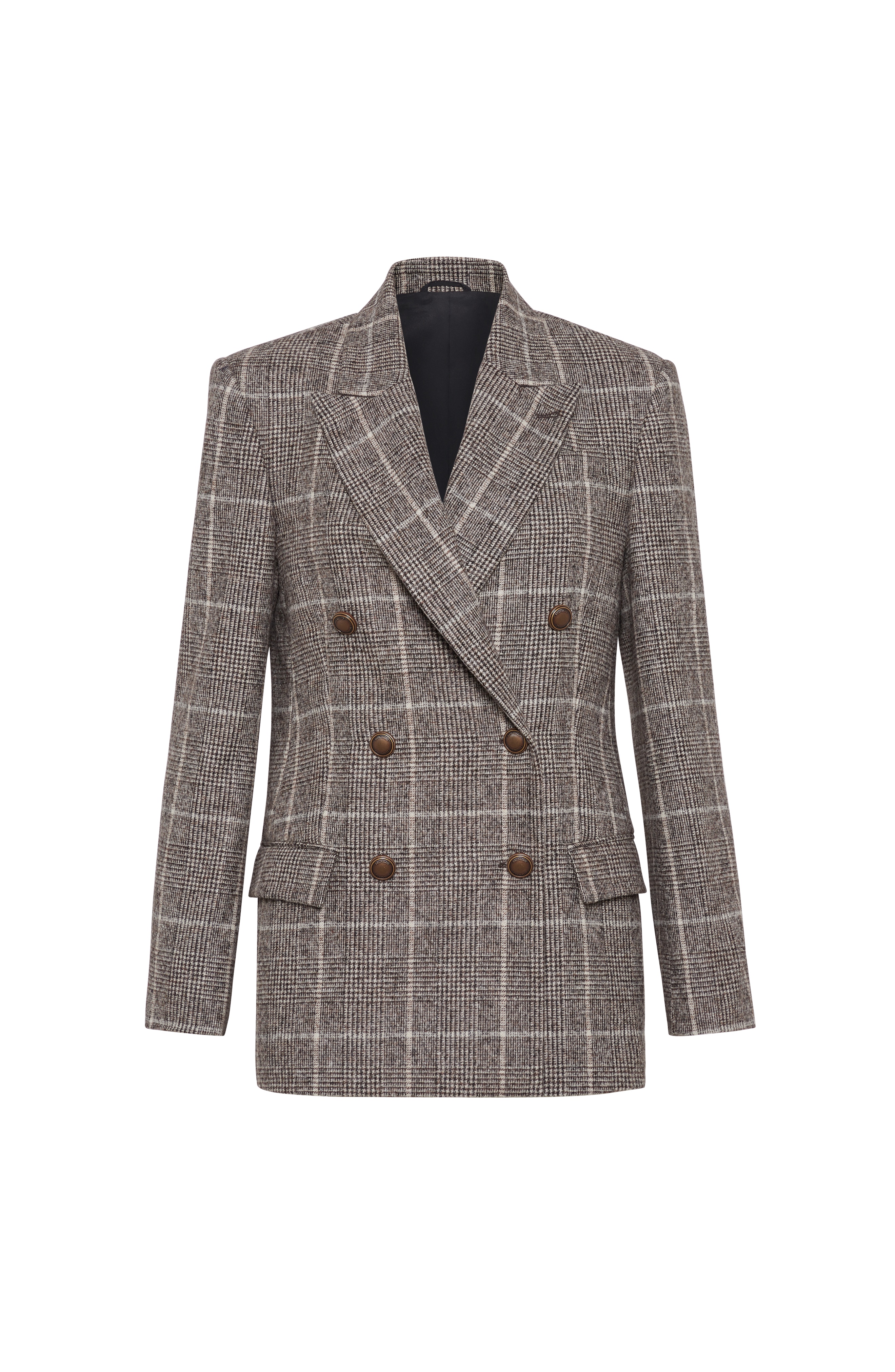 Brunello Cucinelli Prince of Wales blazer in Brown at Nordstrom - 1