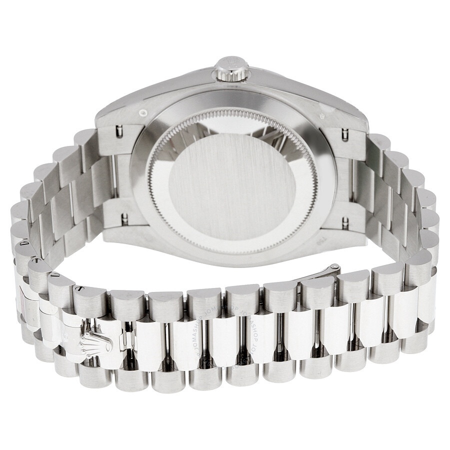 Rolex Day-Date 40 Silver Quadrant Motif Dial 18K White Gold President Automatic Men's Watch 228239SQ - 3
