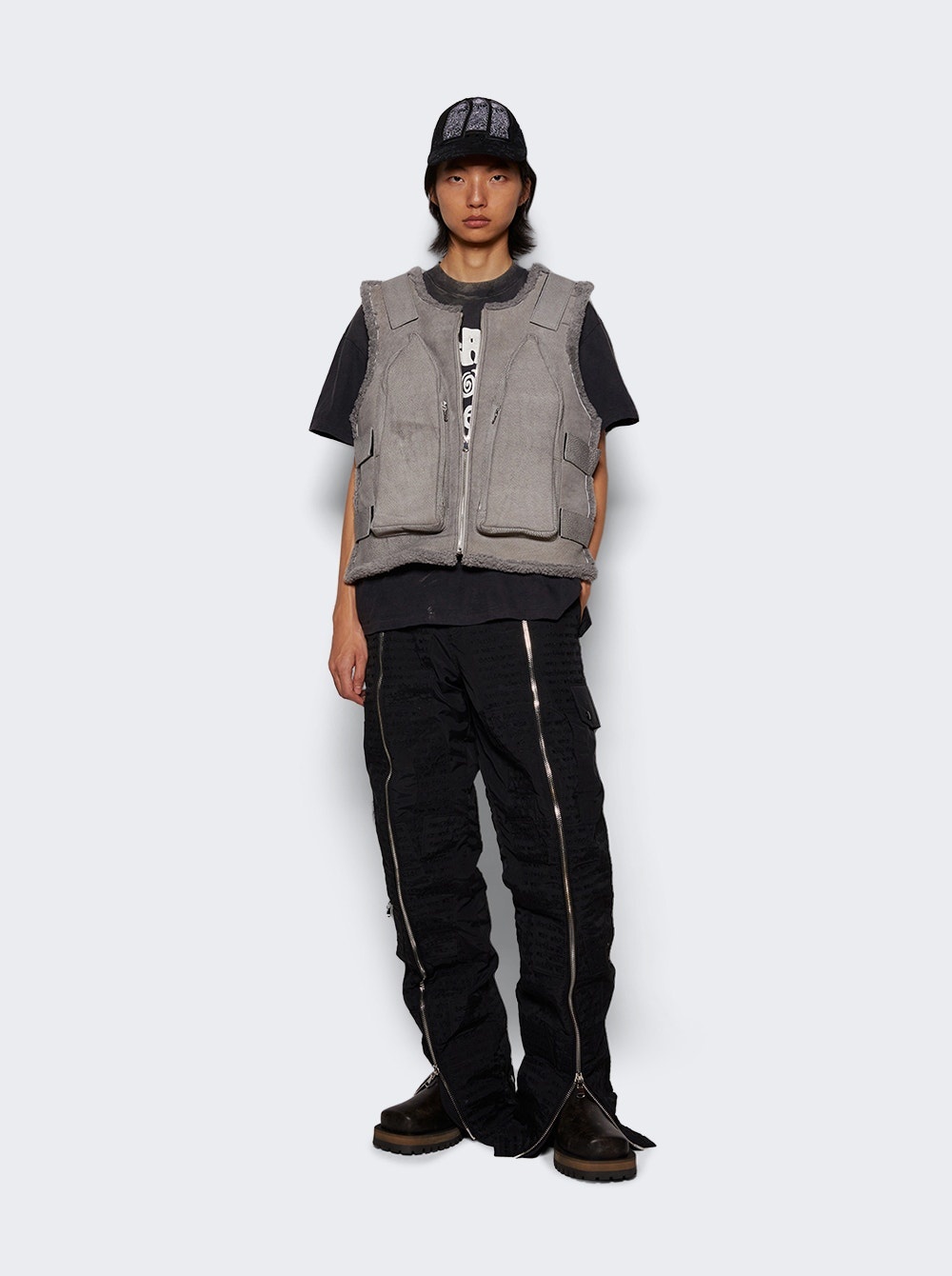 Bullet Point Vest Vintage Grey - 2