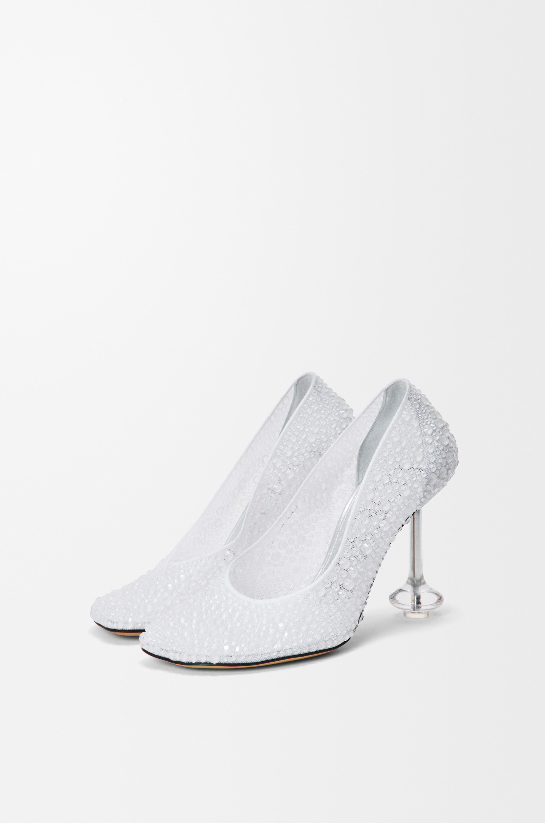 Toy pump in embellished mesh - 3