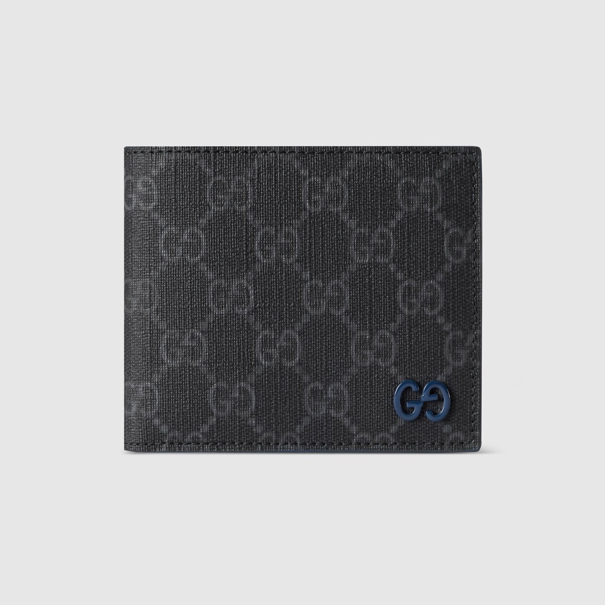 Blue interior GG bi-fold wallet - 1