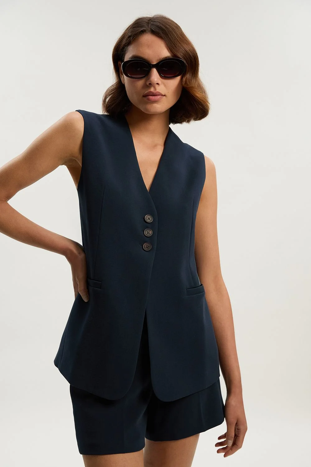 Compact Essential Tailored Waistcoat - 1