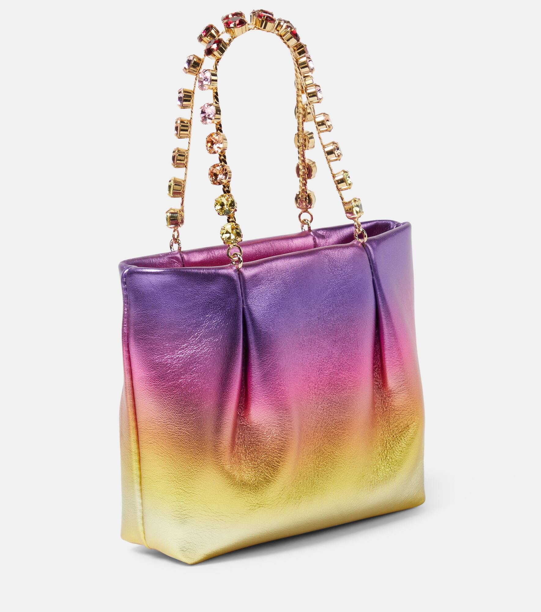 Galactic Mini embellished leather tote bag - 4