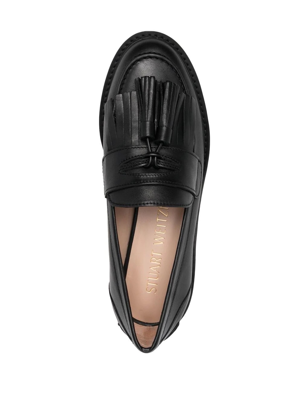 tassel-detail leather loafers - 4