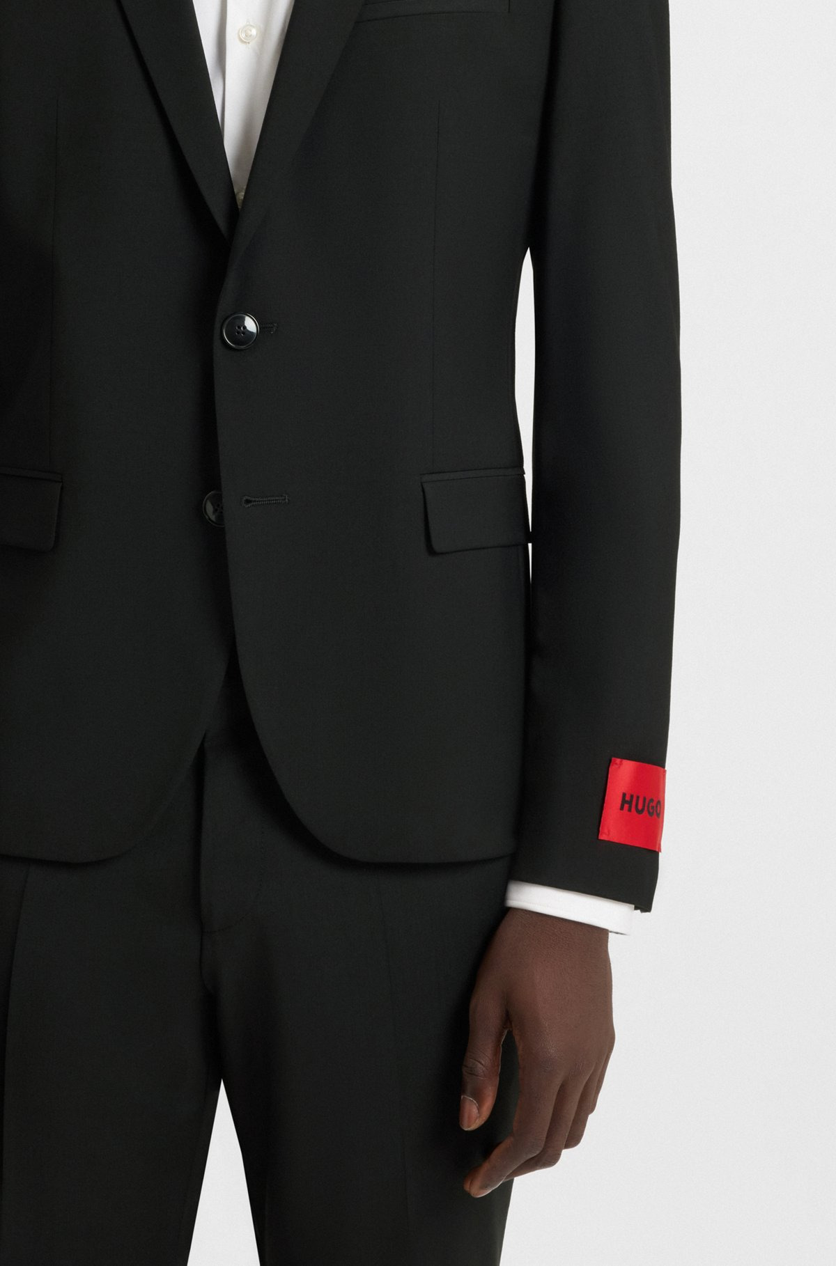 EXTRA-SLIM-FIT JACKET IN A STRETCH-WOOL BLEND - 6