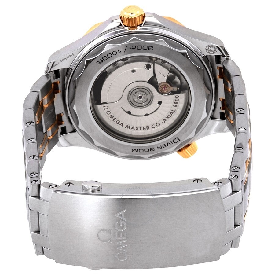 Omega Seamaster Sedna Blue Dial Steel and 18kt Yellow Gold Watch 210.20.42.20.03.001 - 3