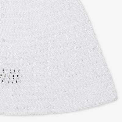 FENDI White cotton bucket hat outlook