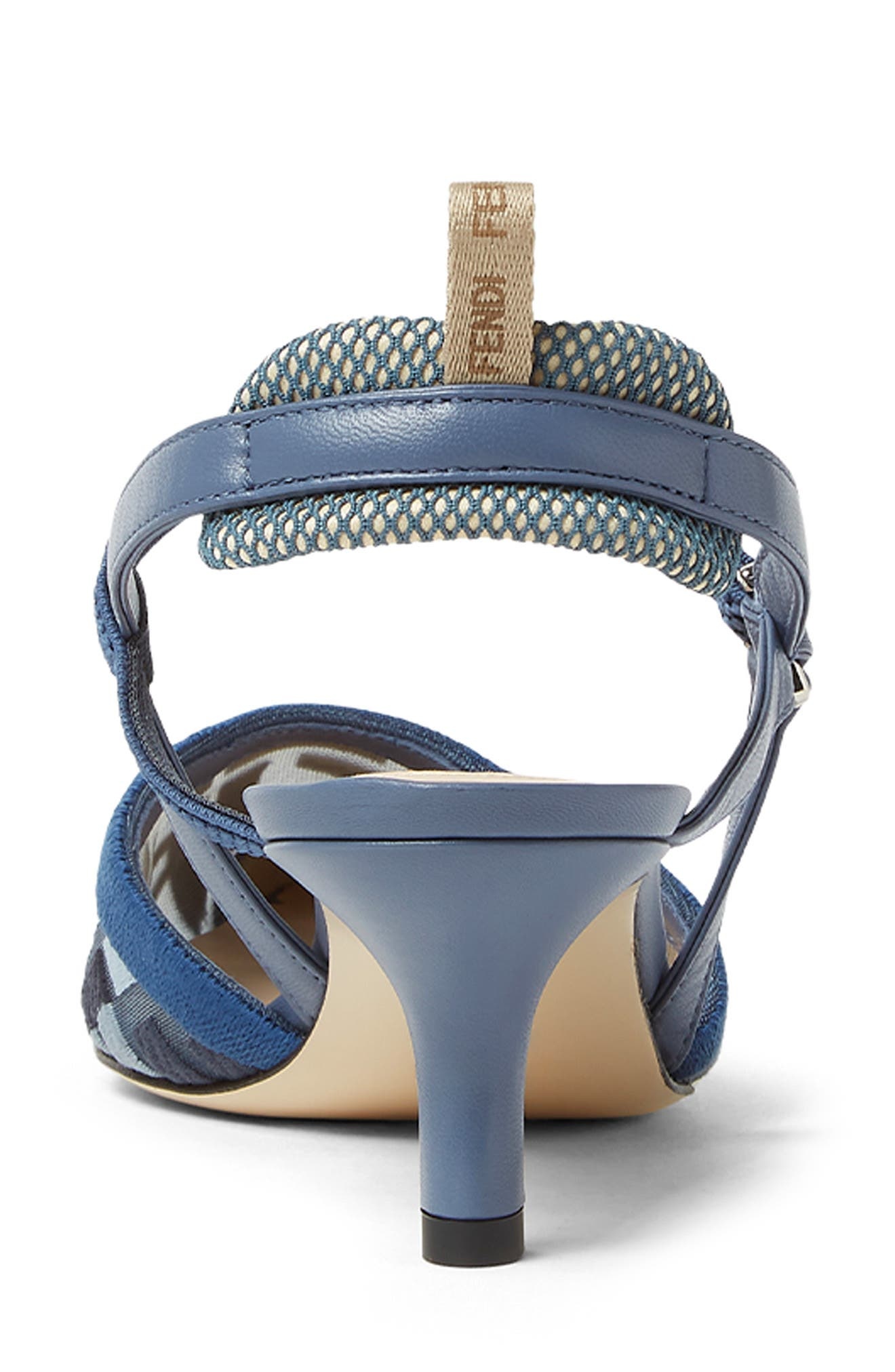 Fendi Colibrì Lite Pointed Toe Slingback Pump in Blue Multicolor at Nordstrom - 4