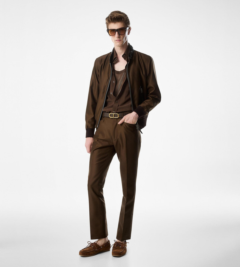 TOM FORD WOOL SILK FAILLE BIKER JACKET outlook