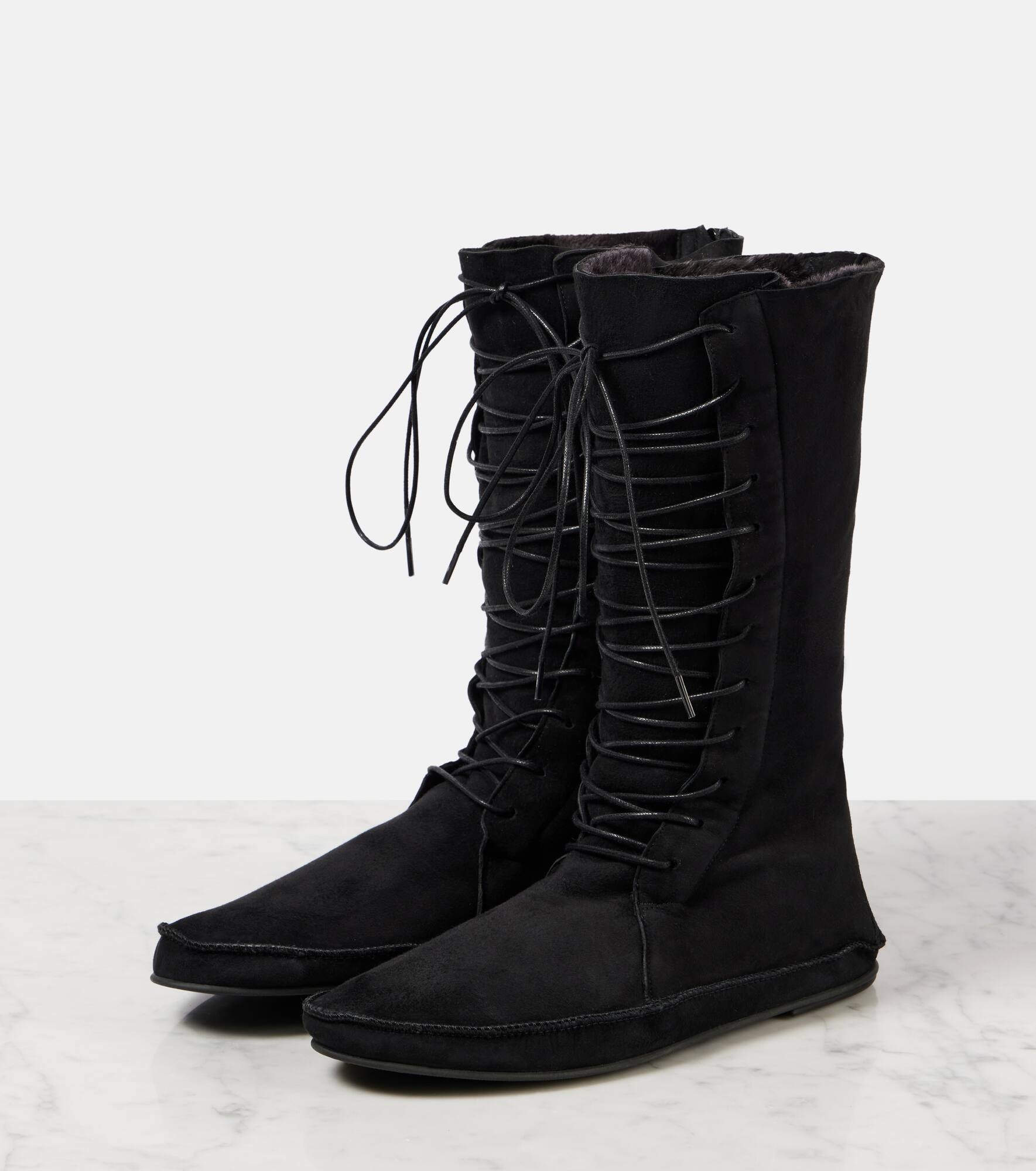 Tyler suede lace-up boots - 4