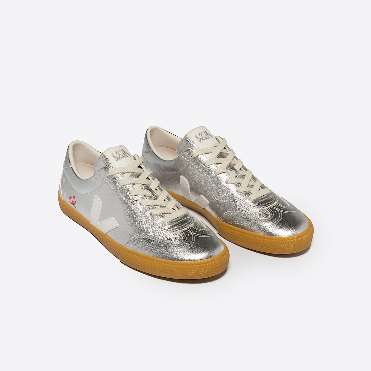 VEJA VOLLEY LEATHER VEJA X NK STORE SILVER WHITE | REVERSIBLE
