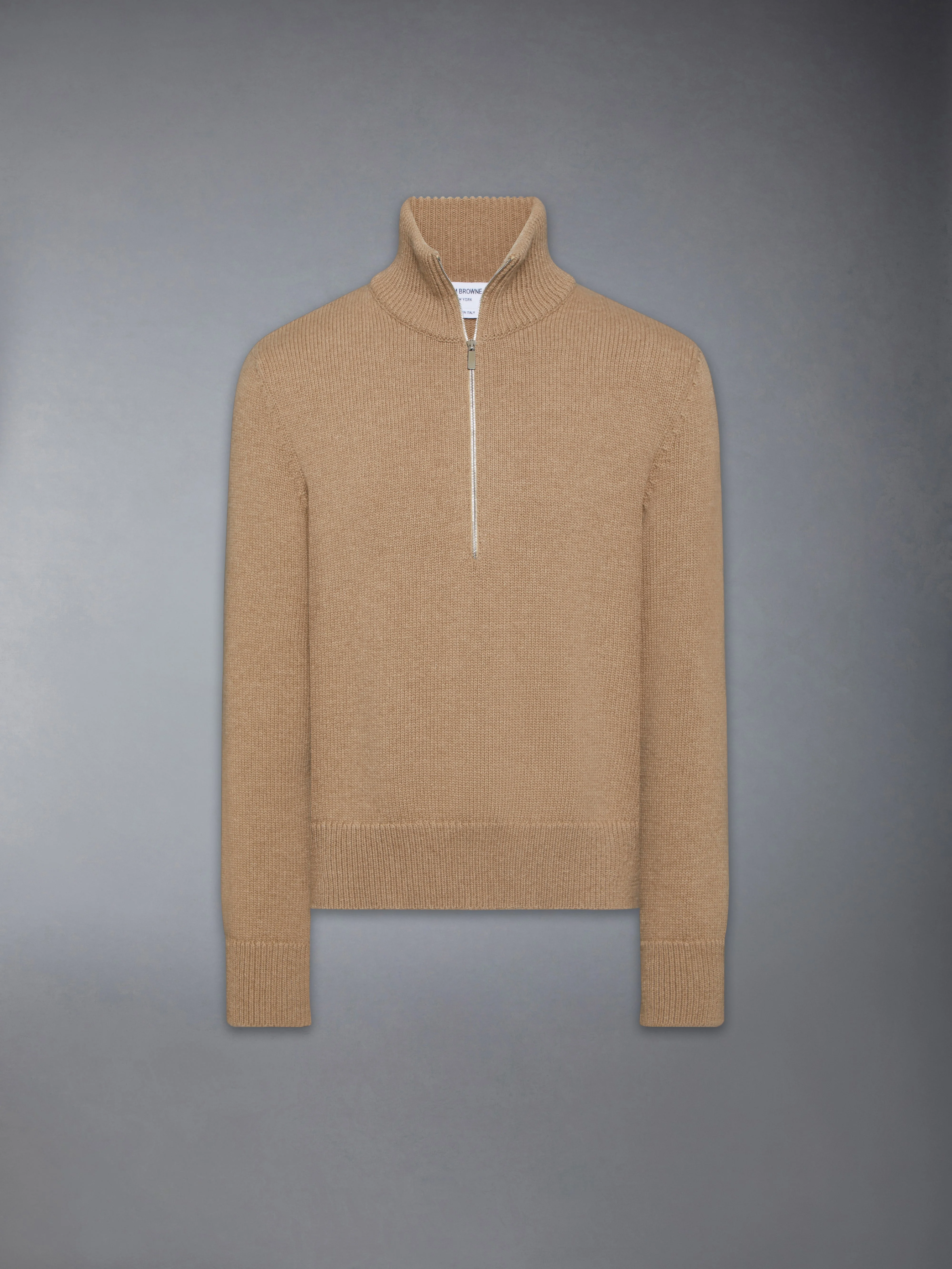 GEESE INTARSIA MERNIO WOOL MOCK NECK PULLOVER - 1