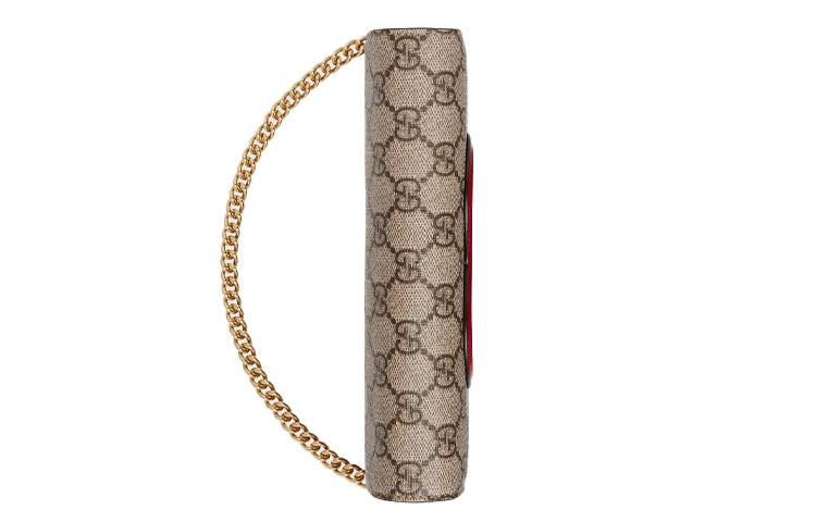 (WMNS) Gucci Logo 3D Love Canvas Chain Shoulder Messenger Bag / Red Valentine's Day limited 648948-2 - 4